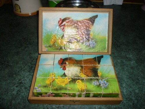 Ancienne boite cubes en - ancienne,