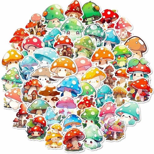 Stickers champignons kawaii - stickers,