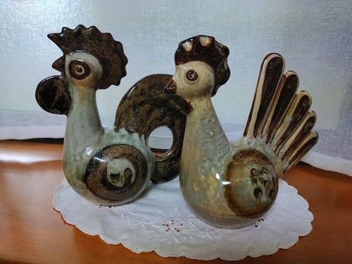 Paire figurines coq et - paire, de