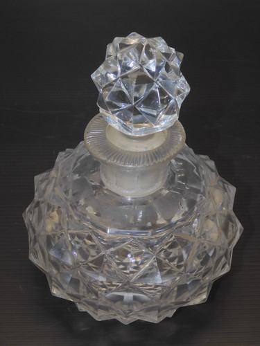 Ancien flacon cristal xixe - cristal,