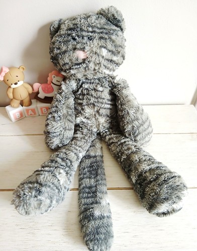 Jellycat peluche chat gris