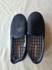 Chaussons/charentaises bleus
