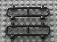 2 x LEGO Black Fence Barriers Ref 2486 / Set 6598 10001 4558 4855 6636 6571 7035