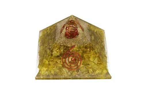 Pyramide orgonite péridot
