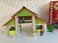 11 ⚜️ Jeujura Wooden Building Toy Set Nice Farm 175 Pieces Complete