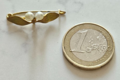 Broche gui perle fine - broche,