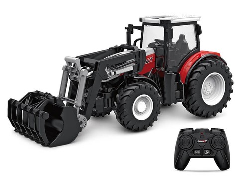Tracteur rouge avec fourche - rc,