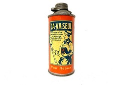 Antique CA-VA Metal Advertising Polish Bottle ONLY Luxury Quality