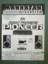 80's ANTIQUE ADVERT CLIPPING PUB - HI FI Pioneer Manhattan Transfer Chain