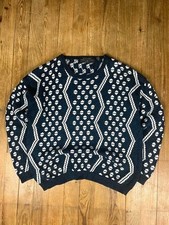 Pull maille vintage fait main