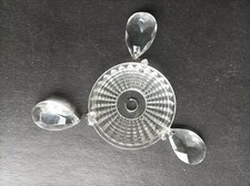 Coupelle à pampilles en verre pour lustres ou appliques ( 2 dispos )