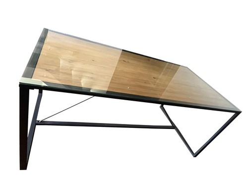 Table fer pin massif - table, et