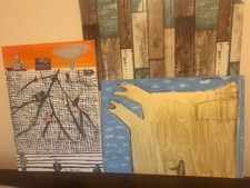 Diptyque : Lot de 2 tableaux
