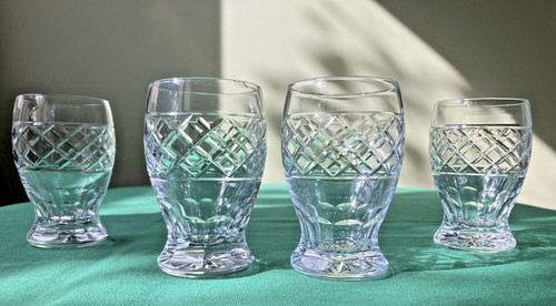 Gobelets cristal taillé - cristal,