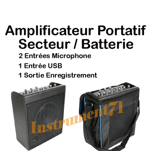 Ampli portatif secteur - ampli,