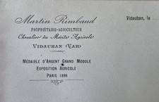 VIDAUBAN VAR Martin RIMBAUD