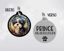 Médaille pour chien personnalisable Bichon havanais