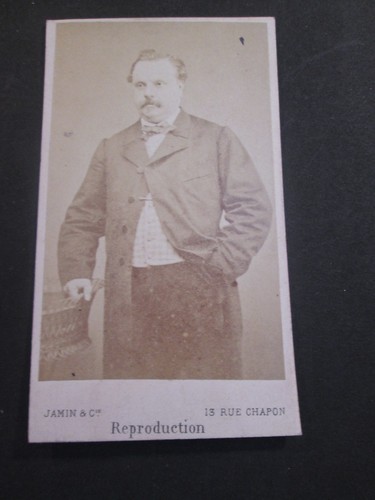 Photo cdv homme debout cliche - photo,