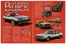 1984 BUICK Skylark Century Estate Vintage Original 2 page Print AD Turbo Type T