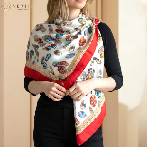 Rare vintage foulard soie - vintage,