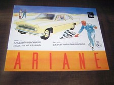Excellent Rarity Gorgeous Brochure Simca Ariane Miramas from 1961!!!