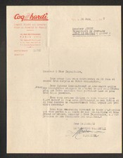 PARIS (I°) IMPRIMERIE / EDITEUR Heddo des JEUNES de FRANCE "COQ HARDI" 1947