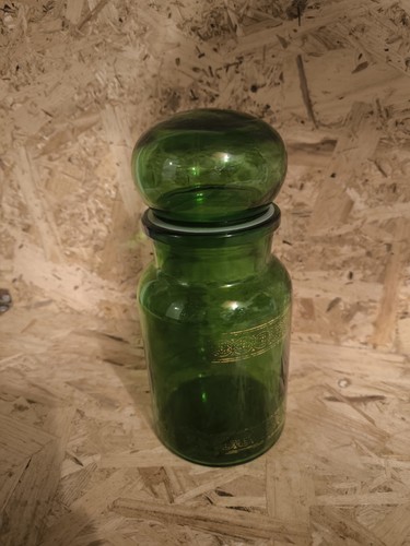 Bocal verre vert avec - bocal,