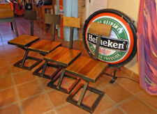 Chaise industrielle sur mesure bois mètal design industriel 