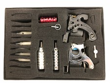 Valise Kit de Tatouage Apprentissage Couleur Accessoires Gants Professionnel