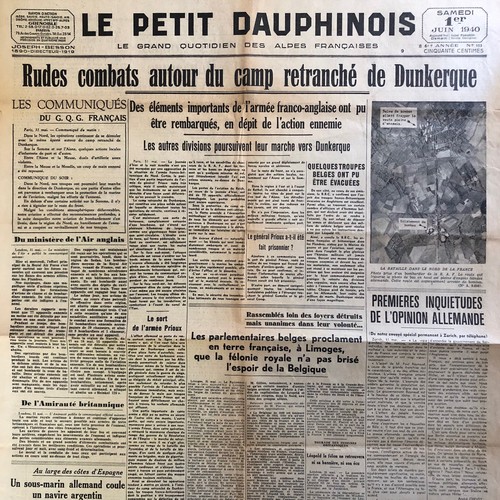 Journal petit dauphinois - le,