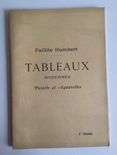 catalogue de vente TABLEAUX