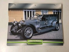 CARTE FICHE VOITURES D'EXCEPTION ROLLS ROYCE SILVER GHOST
