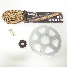 Kit chaîne Afam pour moto Yamaha 125 TY 1976 à 1989 13x52 pas 428 Neuf