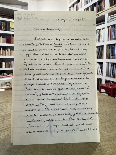 Lettre autographe signée