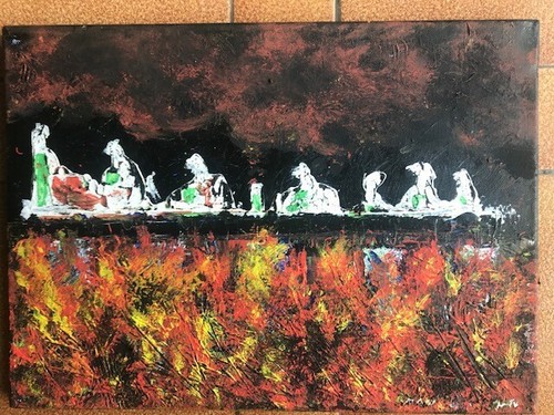 Tableau peinture acrylique - tableau,