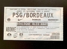 Ticket billet - Football - PSG