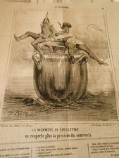 Caricature 1864  La Marmite en