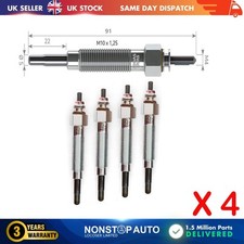 4X Bougies de Préchauffage