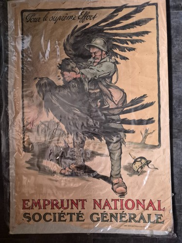 Ancienne affiche publicitaire - ancienne,