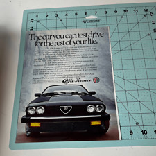 1982 Alfa Romeo GTV-6 Original Print Ad Advertisement Wall Art Decor