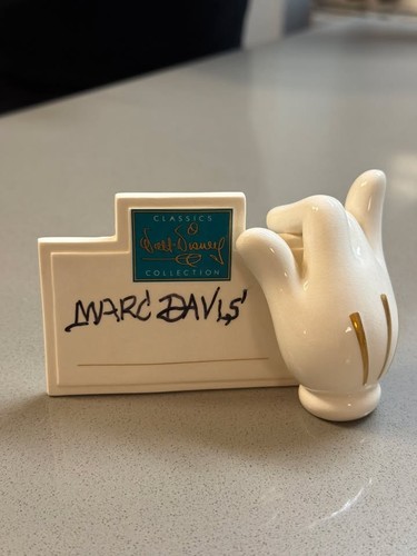 Marc davis signed wdcc plaque - marc,