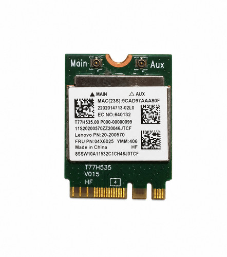 Carte wifi bluetooth lenovo - carte,