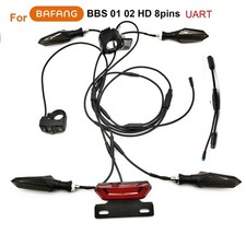 Kit feux vélo électrique de nuit indicateur feu stop compatibilité multi-tens