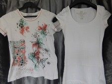 lot 2 tee-shirt taille S  h&M