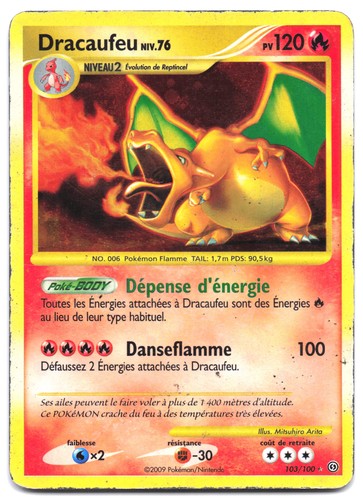 Carte pokémon dracaufeu - carte,
