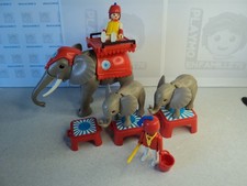 PLAYMOBIL vintage city lie cirque numéro éléphants éléphanteaux set 3519 de 1980