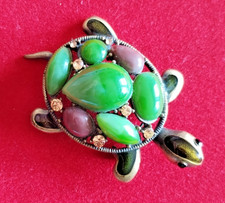BROCHE VINTAGE - TORTUE PEIRRE