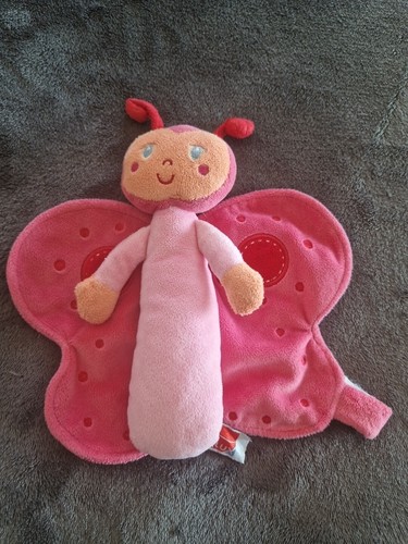 Peluche doudou papillon - peluche,