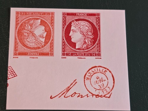 Timbre france tète - france, **