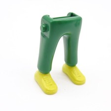 39972 Playmobil Paire de Jambes Vert Foncé Baskets Jaunes